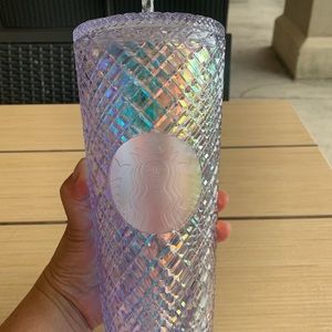 Brand New Starbucks Jeweled White Unicorn Iridescent Cold Cup
